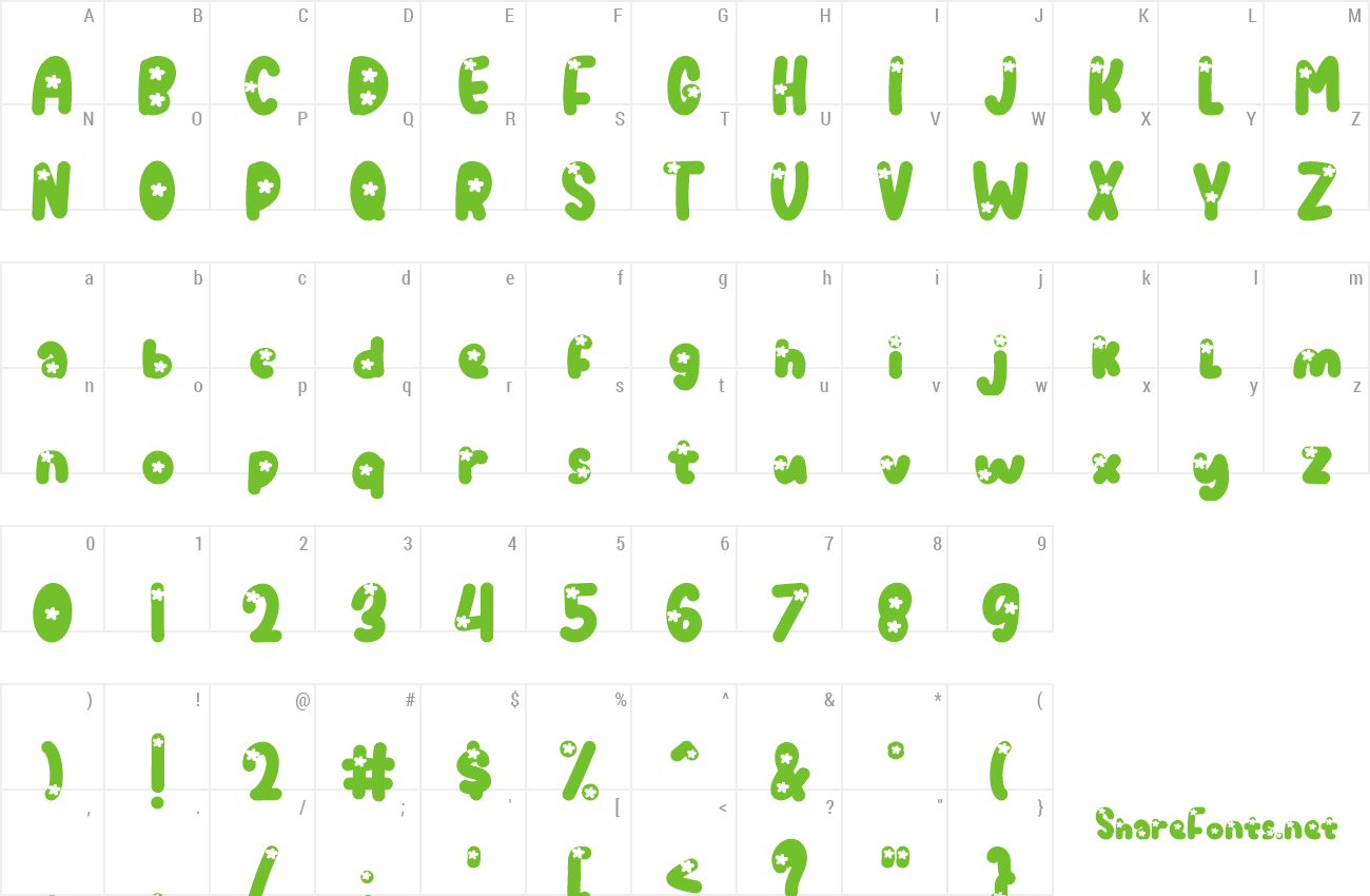 Font Lily Clover preview